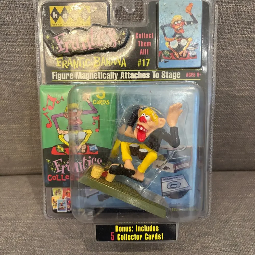 Weird-Ohs Skateboarding Figure Frantic Banana Magnetic + Collector Cards NEW